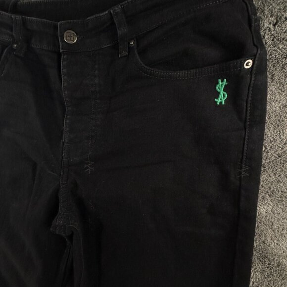 Ksubi Black Stretch Tapered Denim Jeans Button Fly Designer Size 34x32 Adult - Picture 3 of 16